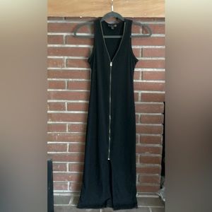 Guess Black Zipper-Front Dress, size X-SMALL